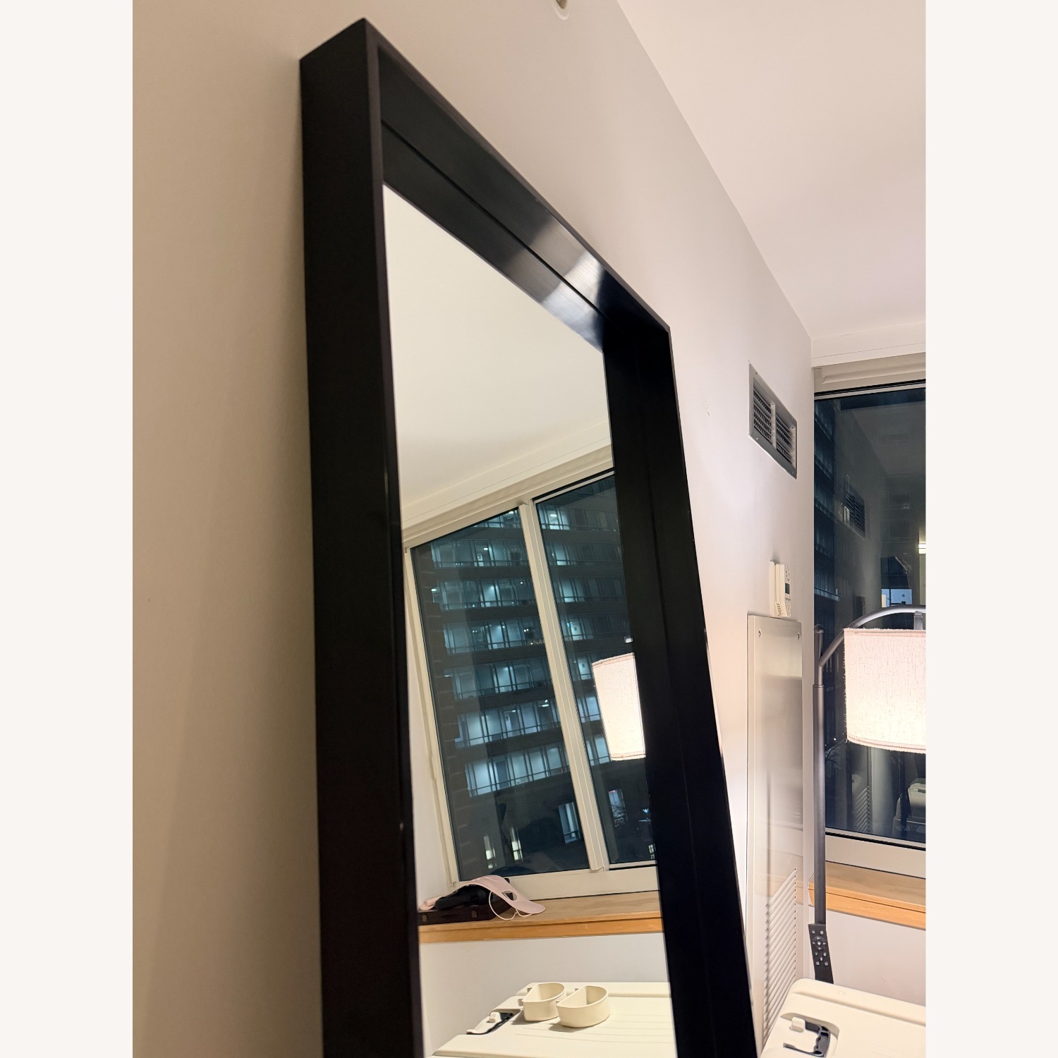 Restoration Hardware Black Floor Mirror - image-2