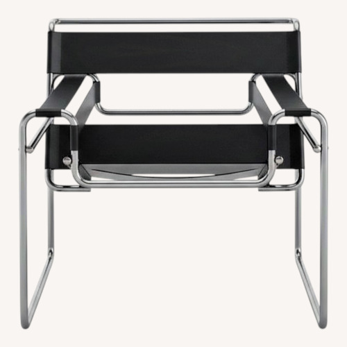 Used Knoll Black Leather Wassily Chairs for sale on AptDeco