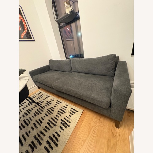 Used AllModern Light Gray Fabric 2 Seater Sofa for sale on AptDeco