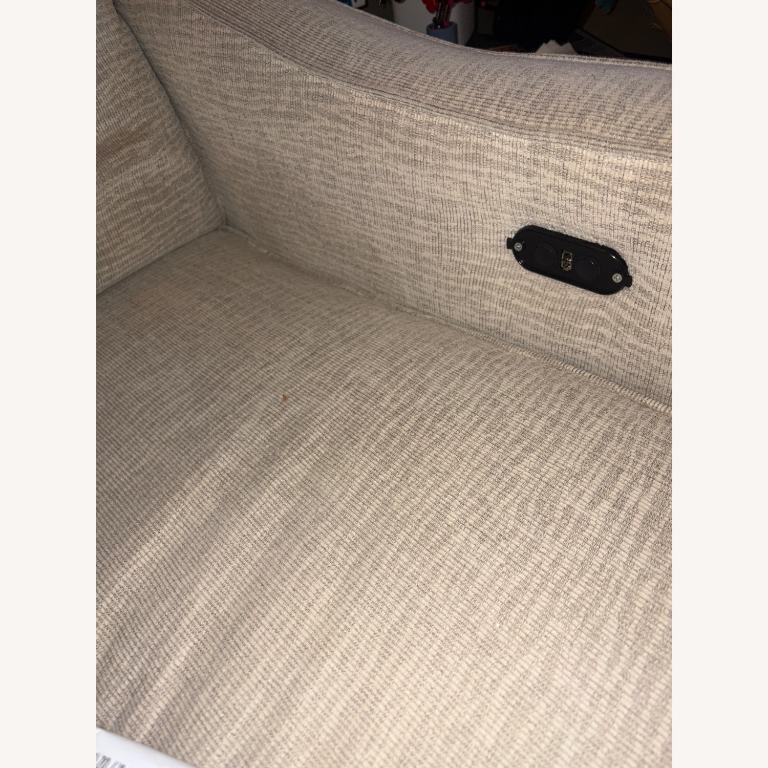 Light Brown Cotton 3+ Seater Sofa - image-3