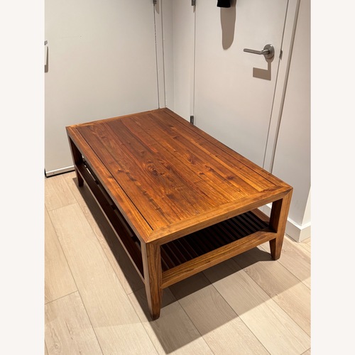 Used Crate & Barrel Marin Shiitake Coffee Table for sale on AptDeco