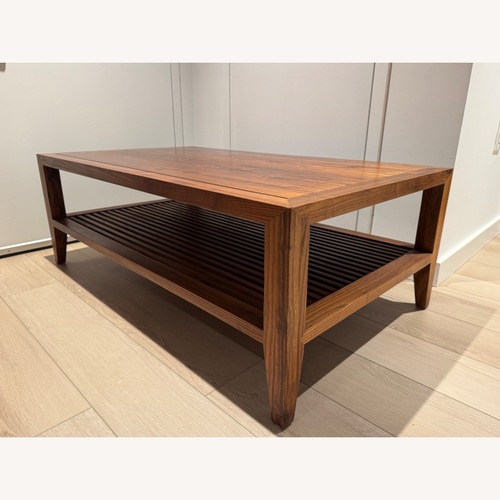Used Crate & Barrel Marin Shiitake Coffee Table for sale on AptDeco