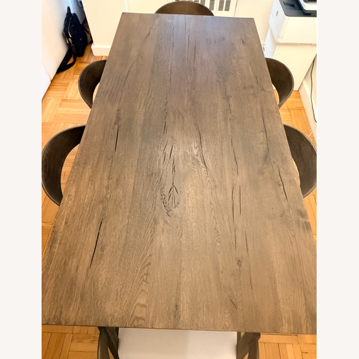 Restoration Hardware Reclaimed Oak Plank Rect. Dining Table - image-3