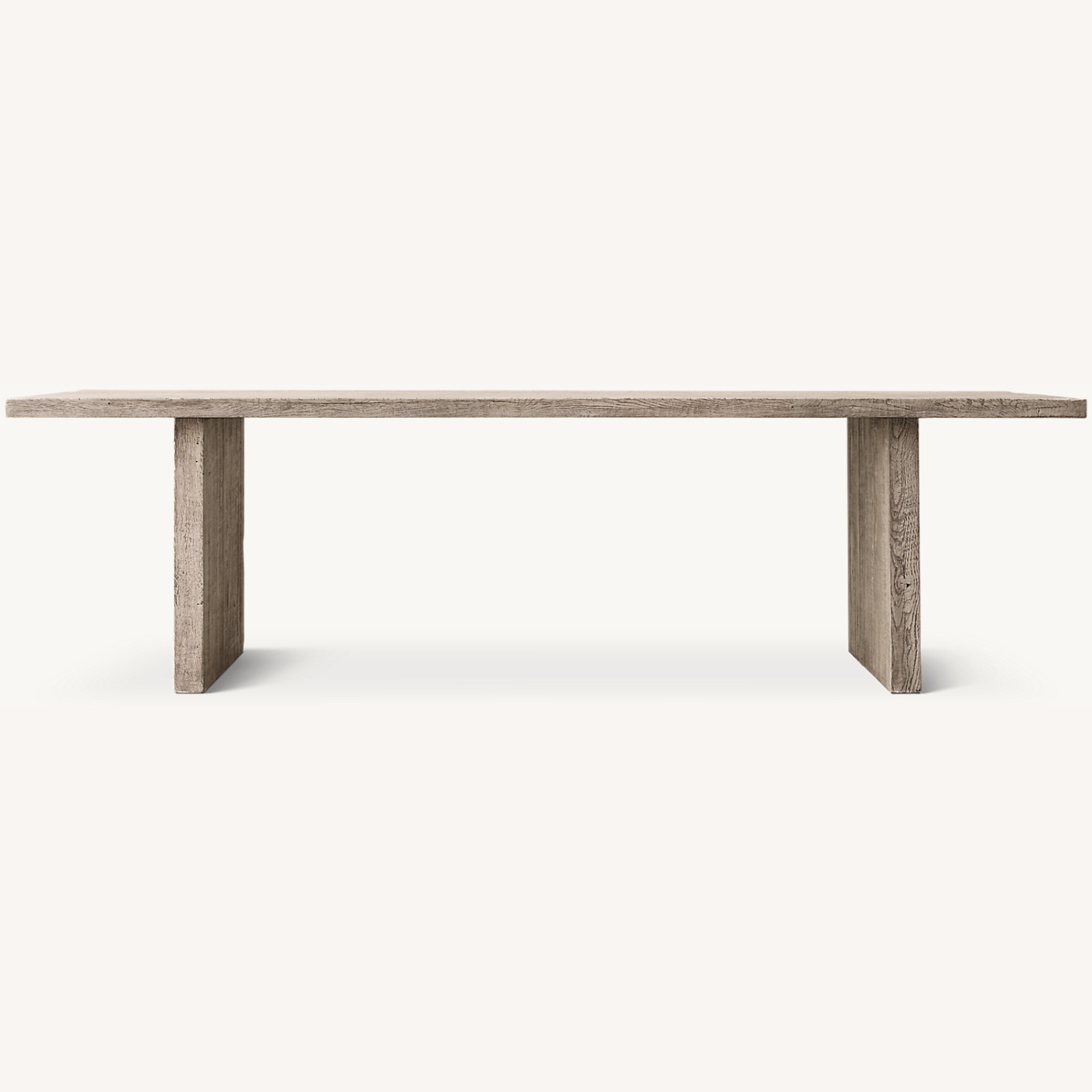 Restoration Hardware Reclaimed Oak Plank Rect. Dining Table - image-0