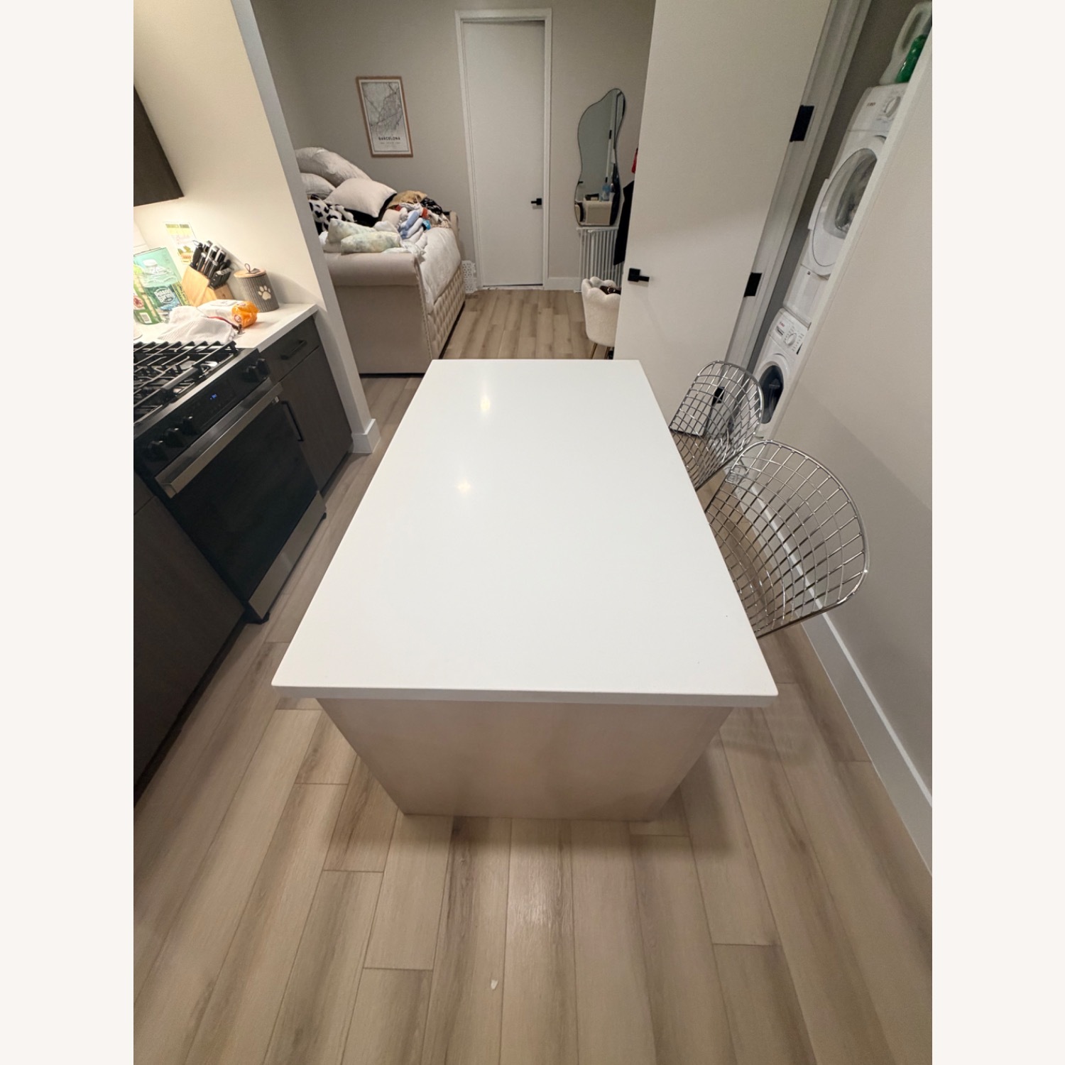 Pottery Barn Cayman Natural Kitchen Island - image-3