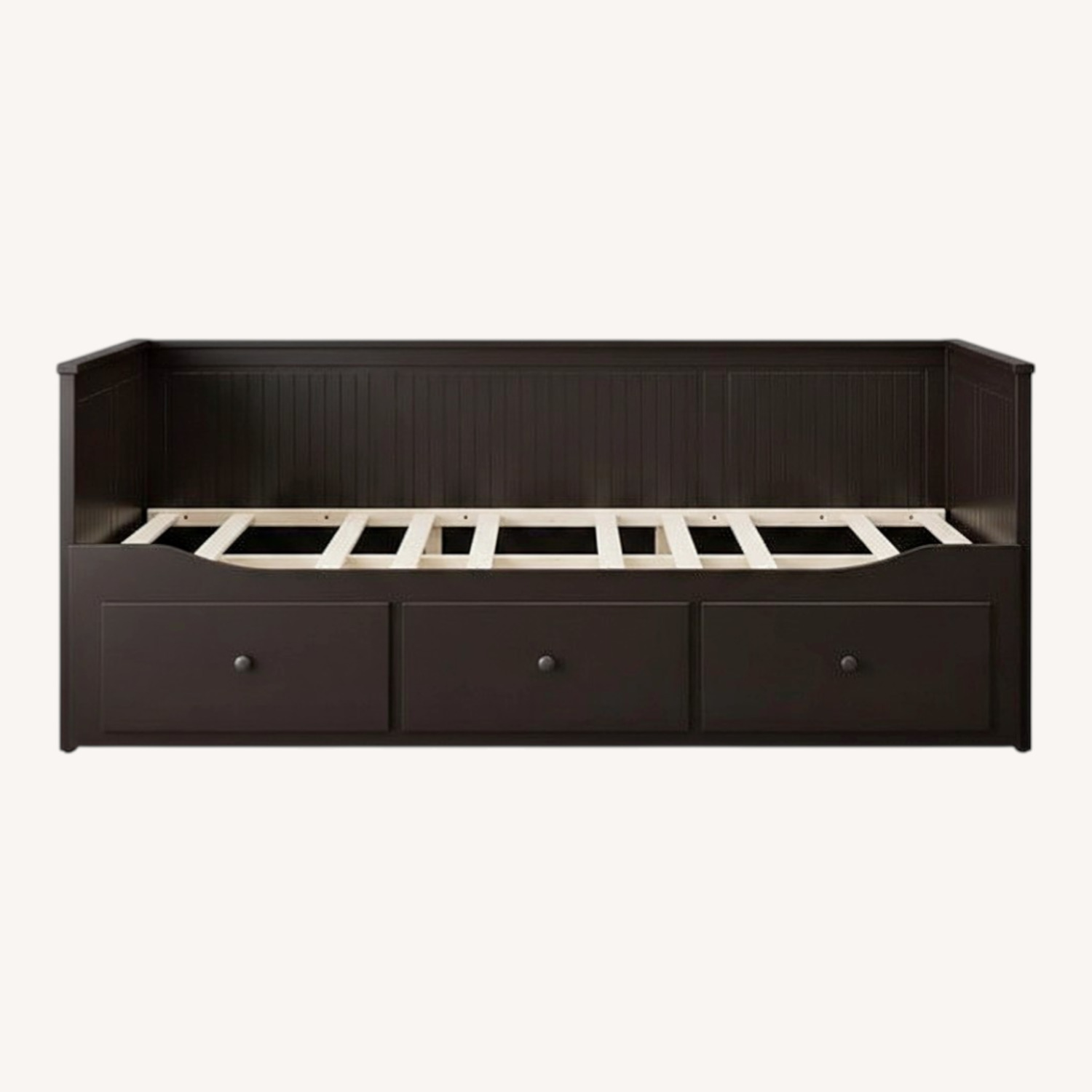 IKEA Hemnes Dark Brown Wood Sleeper Sofa - image-0