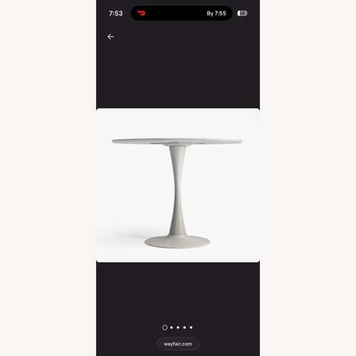 Used Wayfair Allmodern White Dining Table for sale on AptDeco