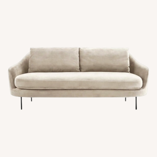Used West Elm Light Gray Fabric 3+ Seater Sofa for sale on AptDeco