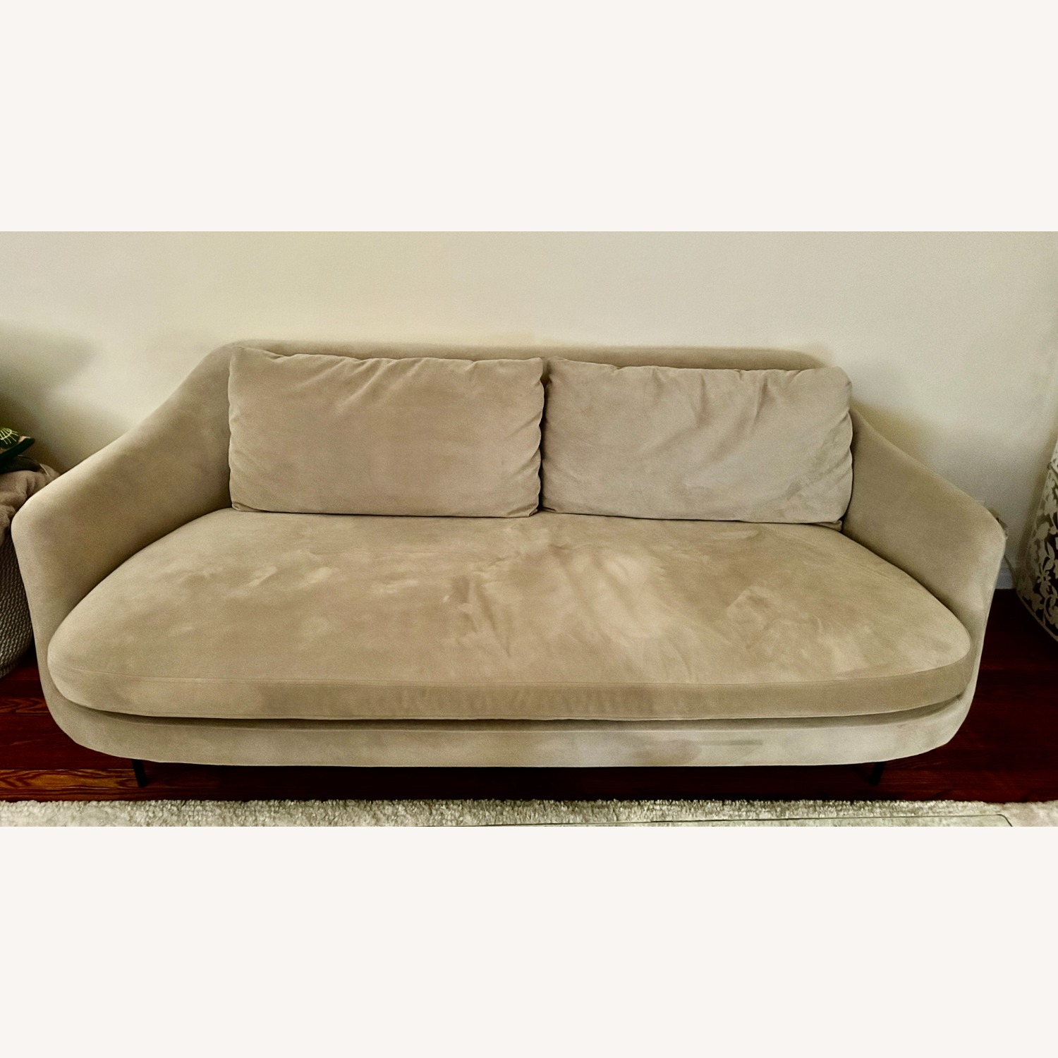 West Elm Light Gray Fabric 3+ Seater Sofa - image-1