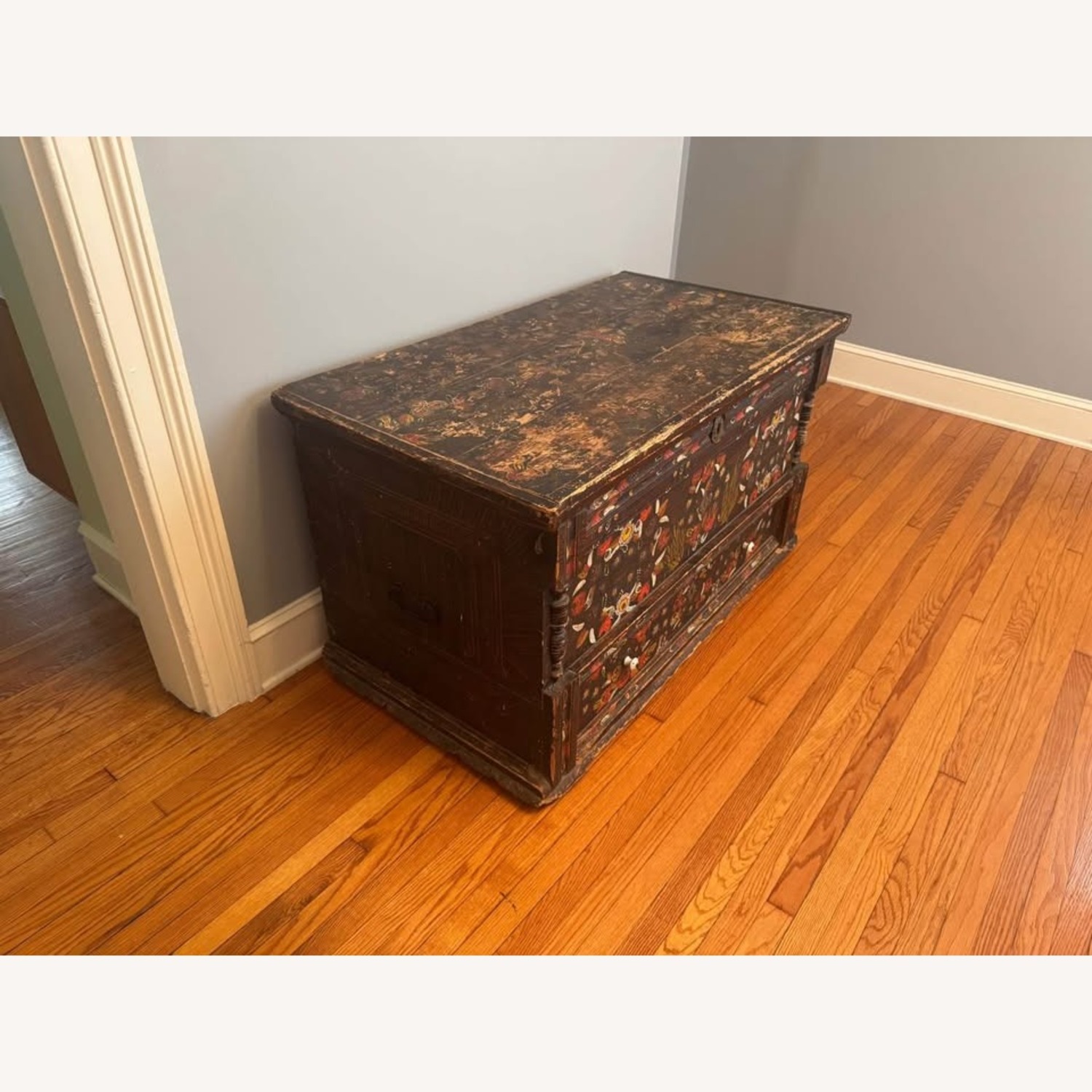 Antique Hungarian Wedding Chest - image-2