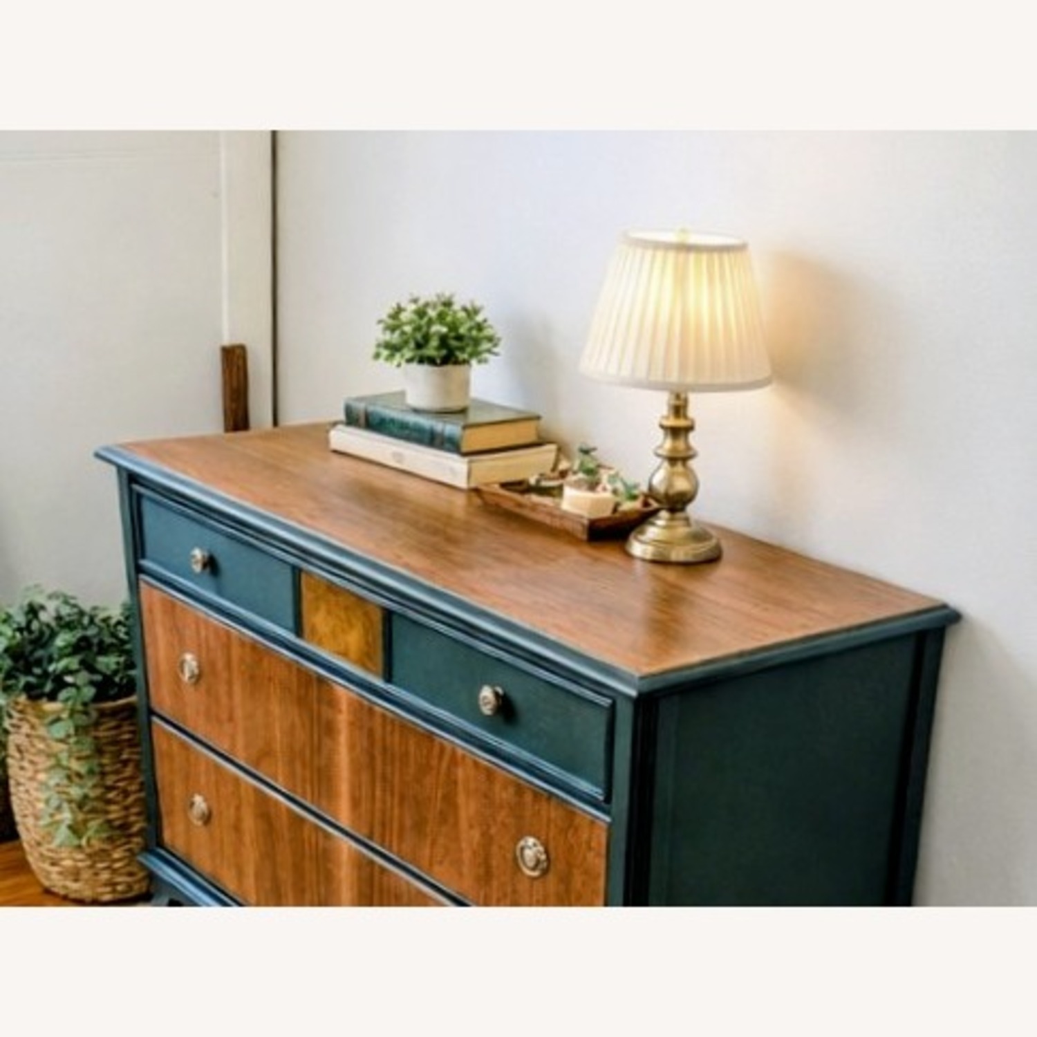 Early 1900s Solid Wood Antique Dresser - image-6