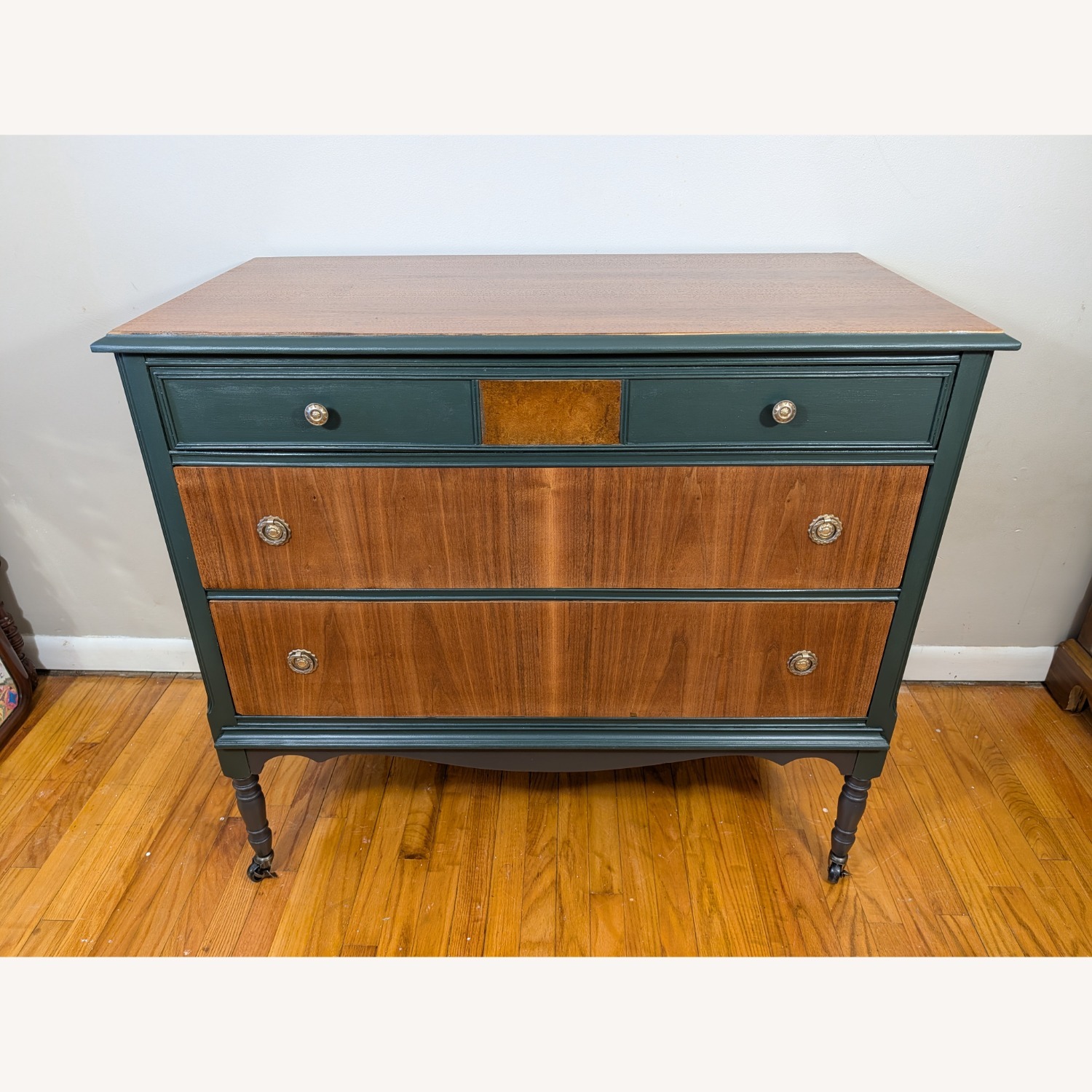 Early 1900s Solid Wood Antique Dresser - image-2