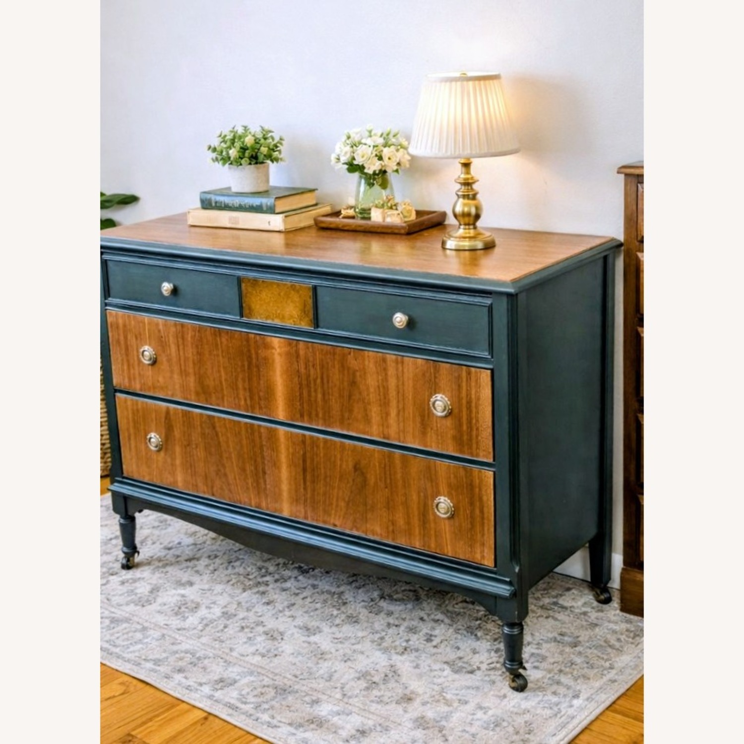 Early 1900s Solid Wood Antique Dresser - image-1