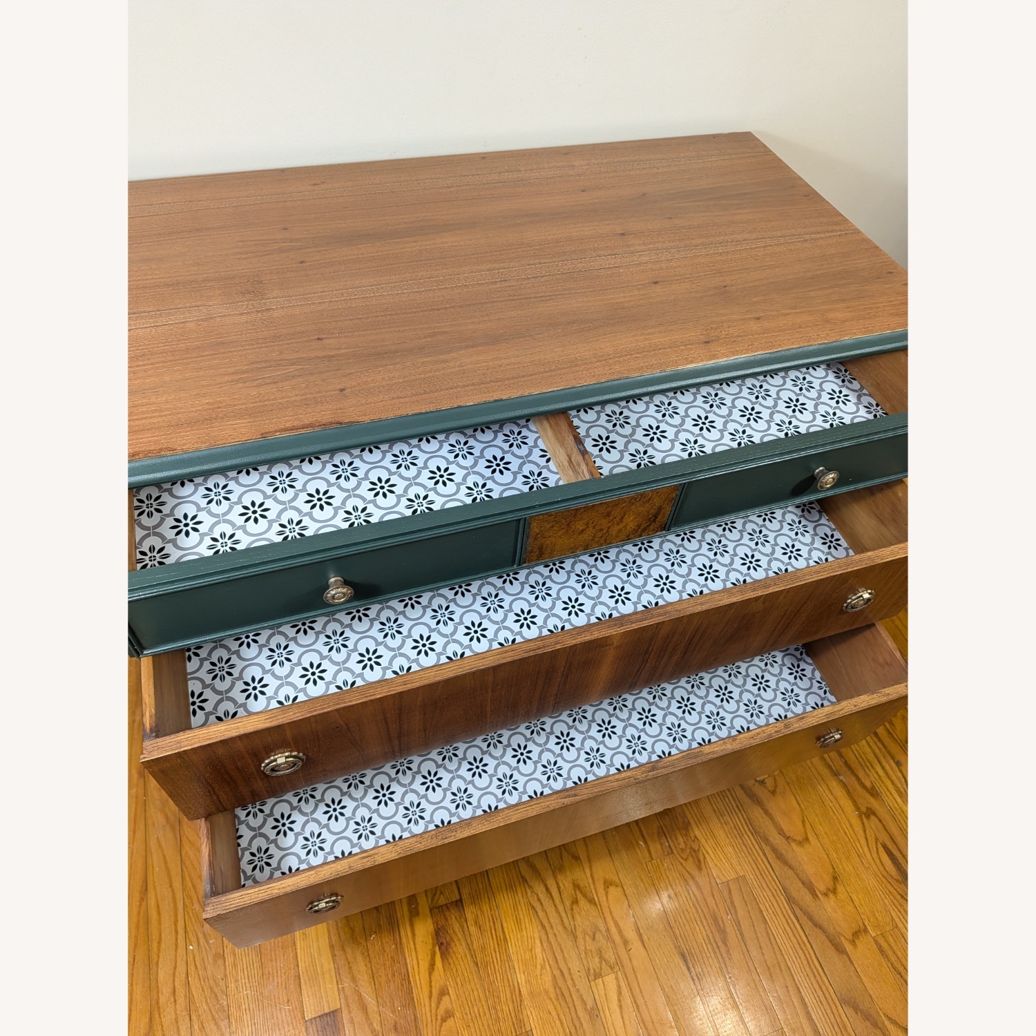 Early 1900s Solid Wood Antique Dresser - image-10