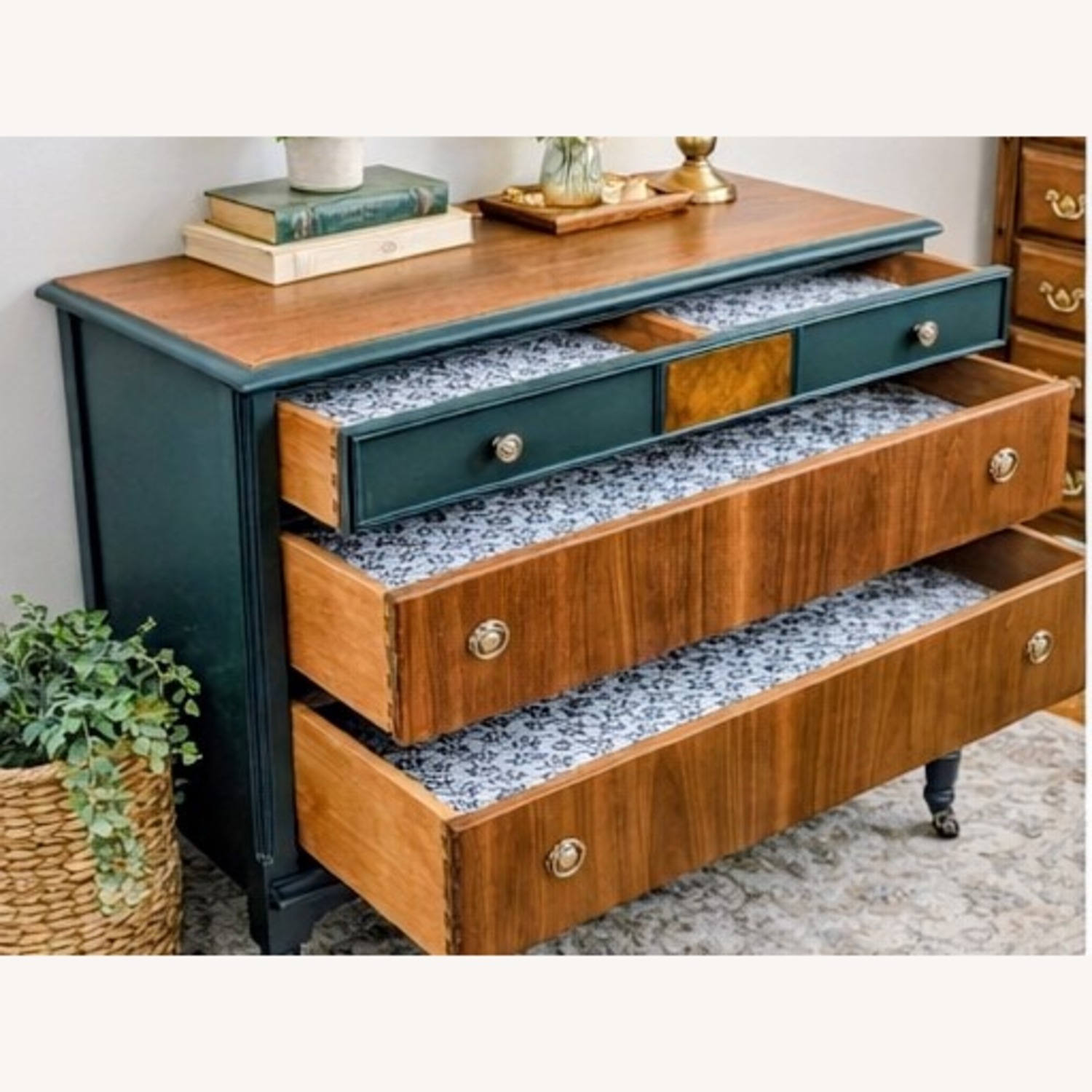 Early 1900s Solid Wood Antique Dresser - image-4