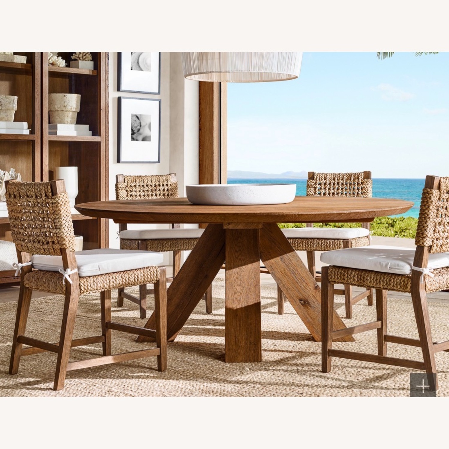 Restoration Hardware Dark Brown Dining Chairs - image-1