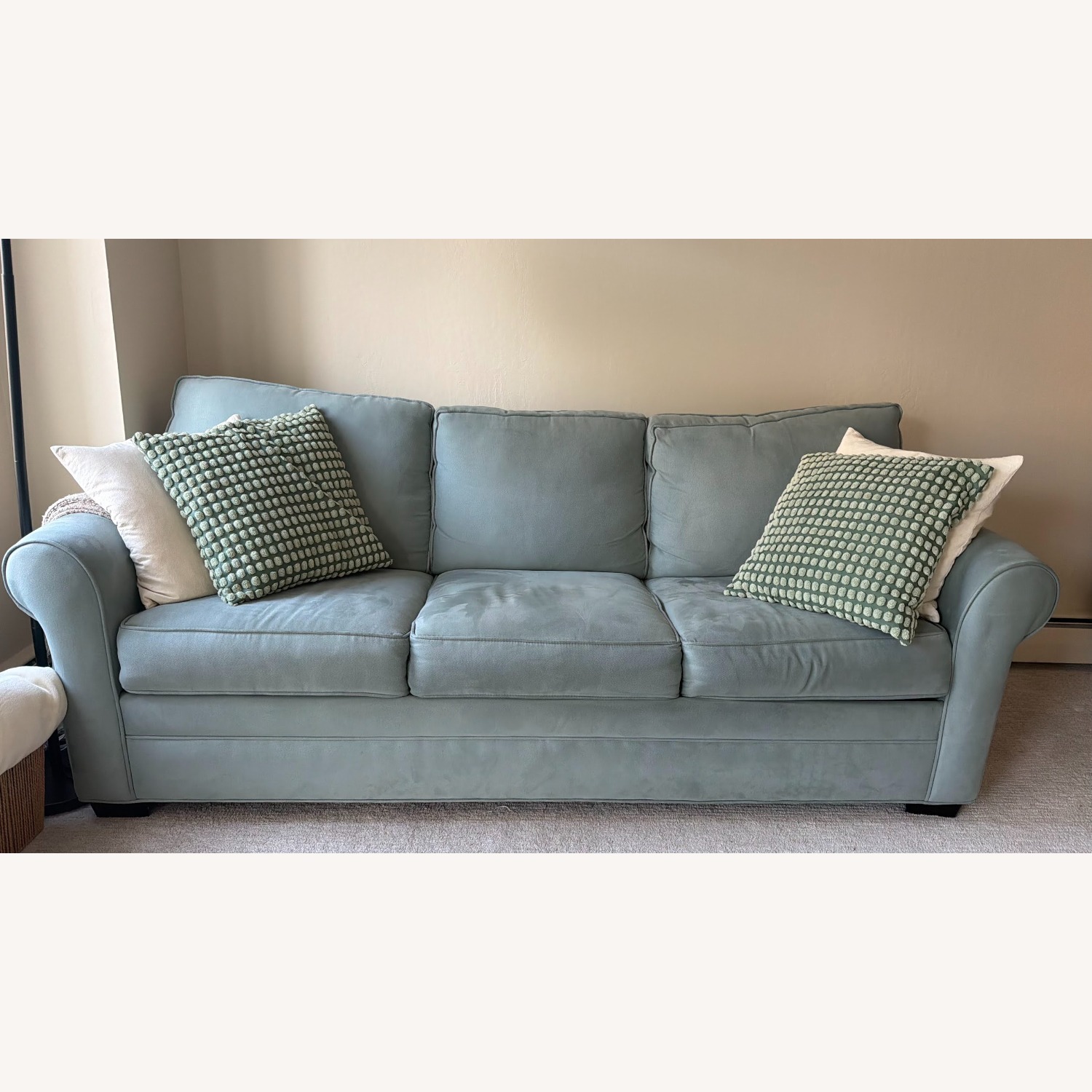 Blue Sleeper Sofa - image-1