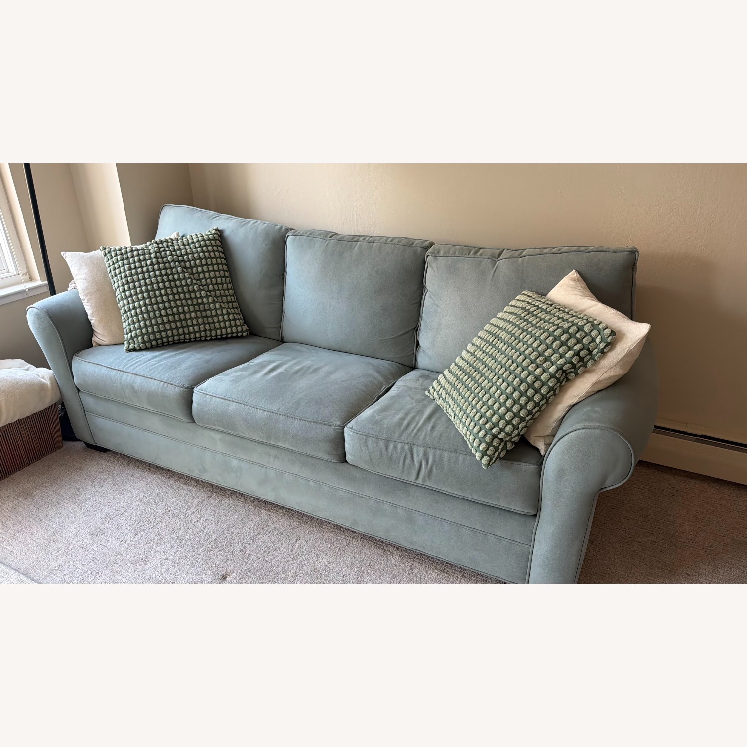 Blue Sleeper Sofa - image-3