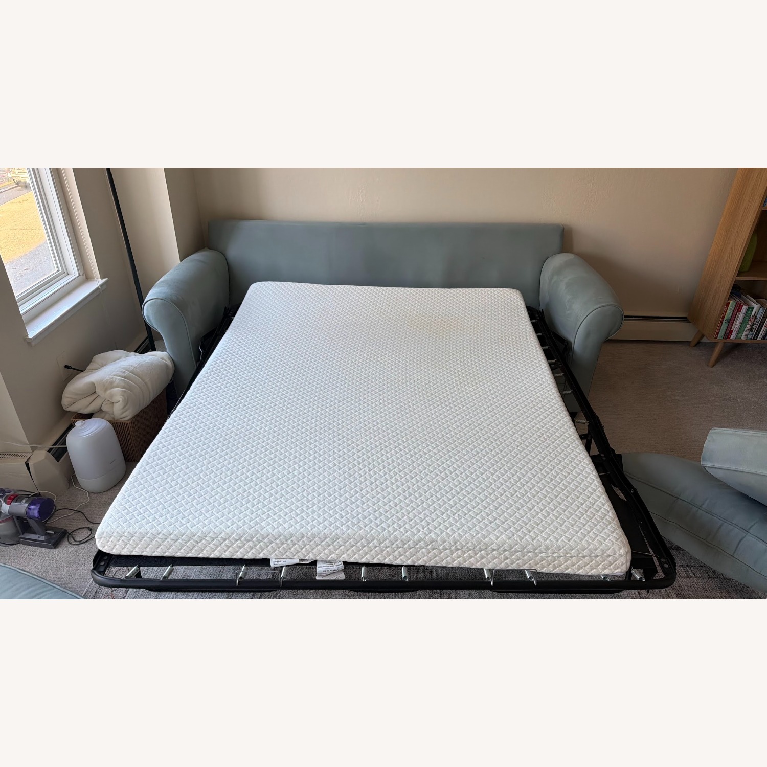Blue Sleeper Sofa - image-4