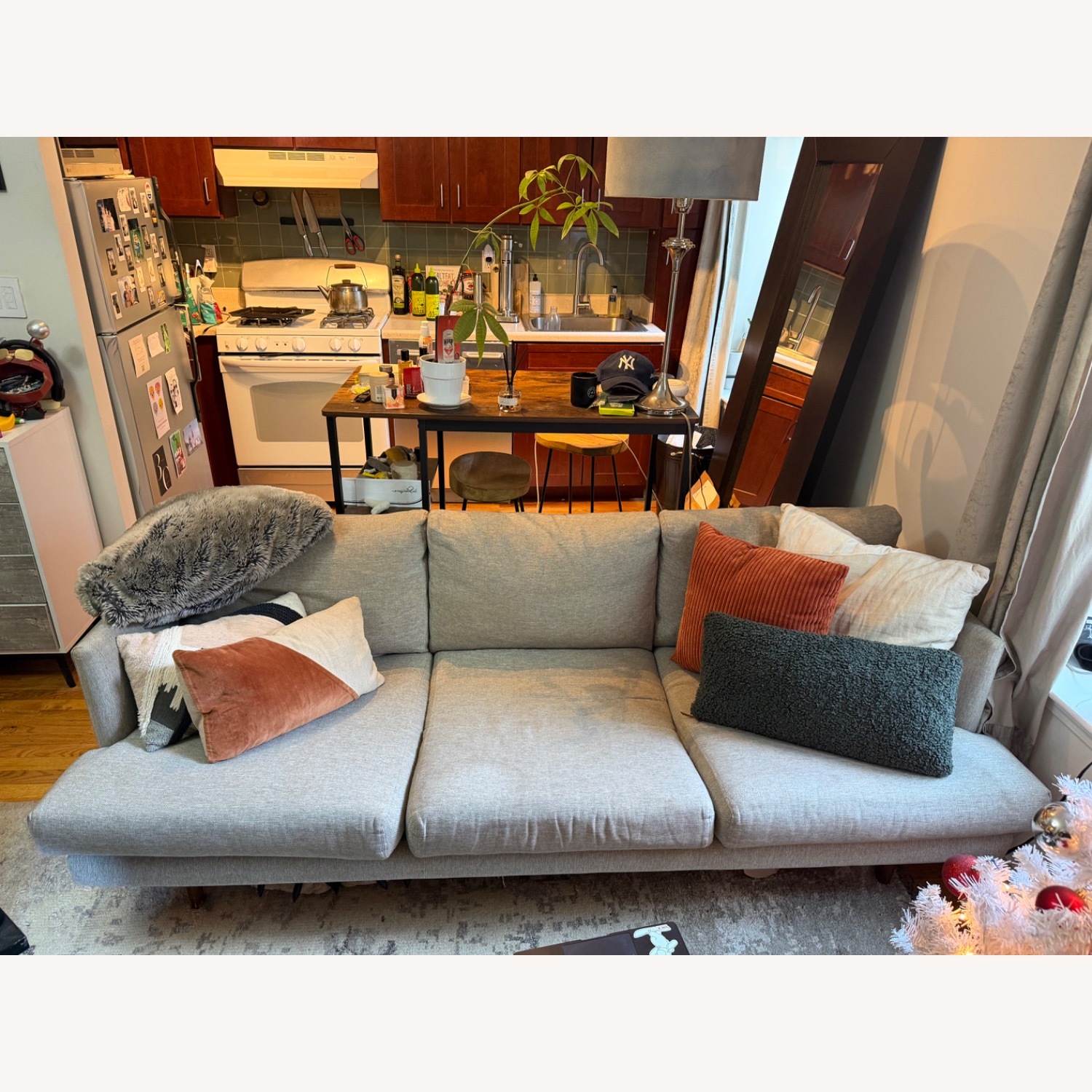 Article Burrard Light Gray Fabric 3 Seater Sofa - image-2