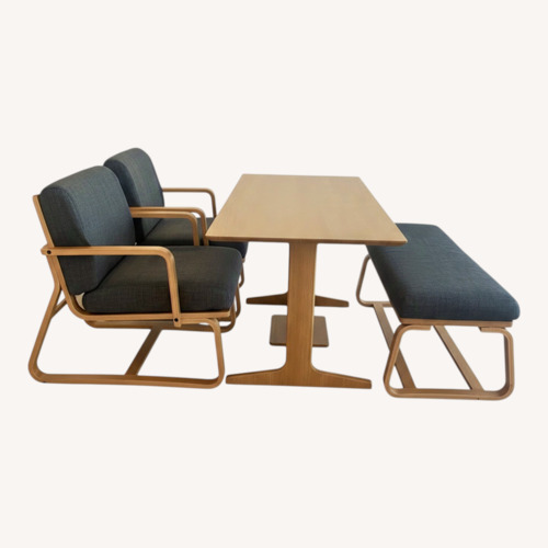 Used Muji Wood Dining Chairs and Bench for sale on AptDeco