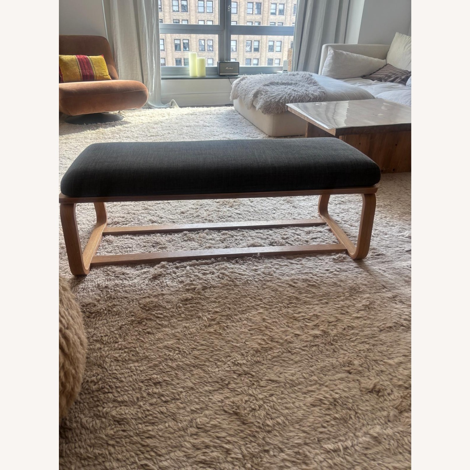 Muji Wood Dining Chairs and Bench - image-5