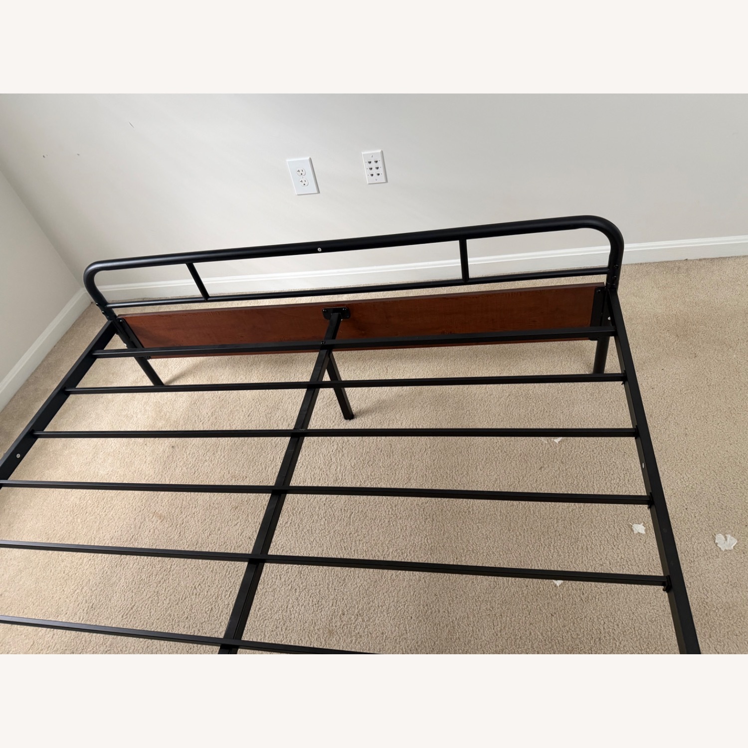 Wayfair Dark Brown Metal Queen Bed - image-4