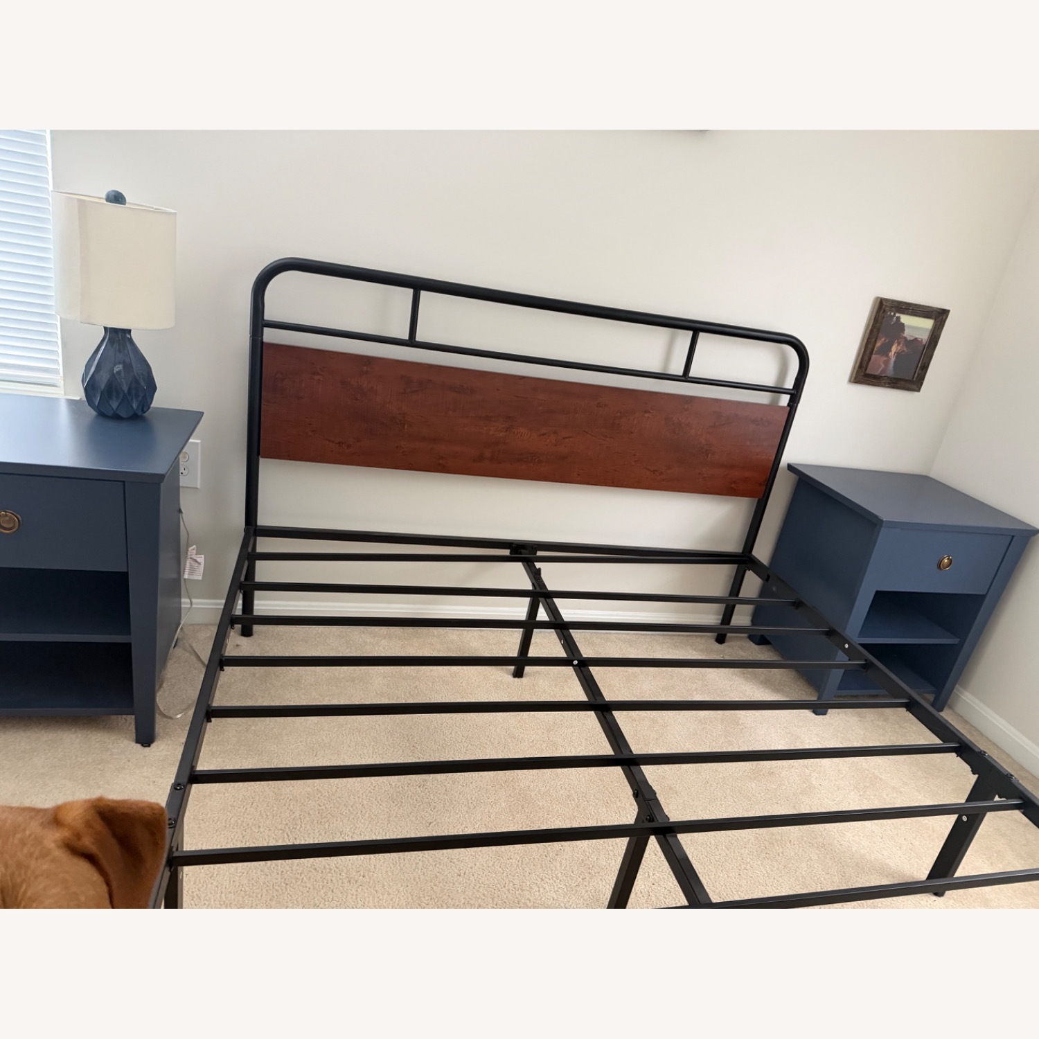 Wayfair Dark Brown Metal Queen Bed - image-2