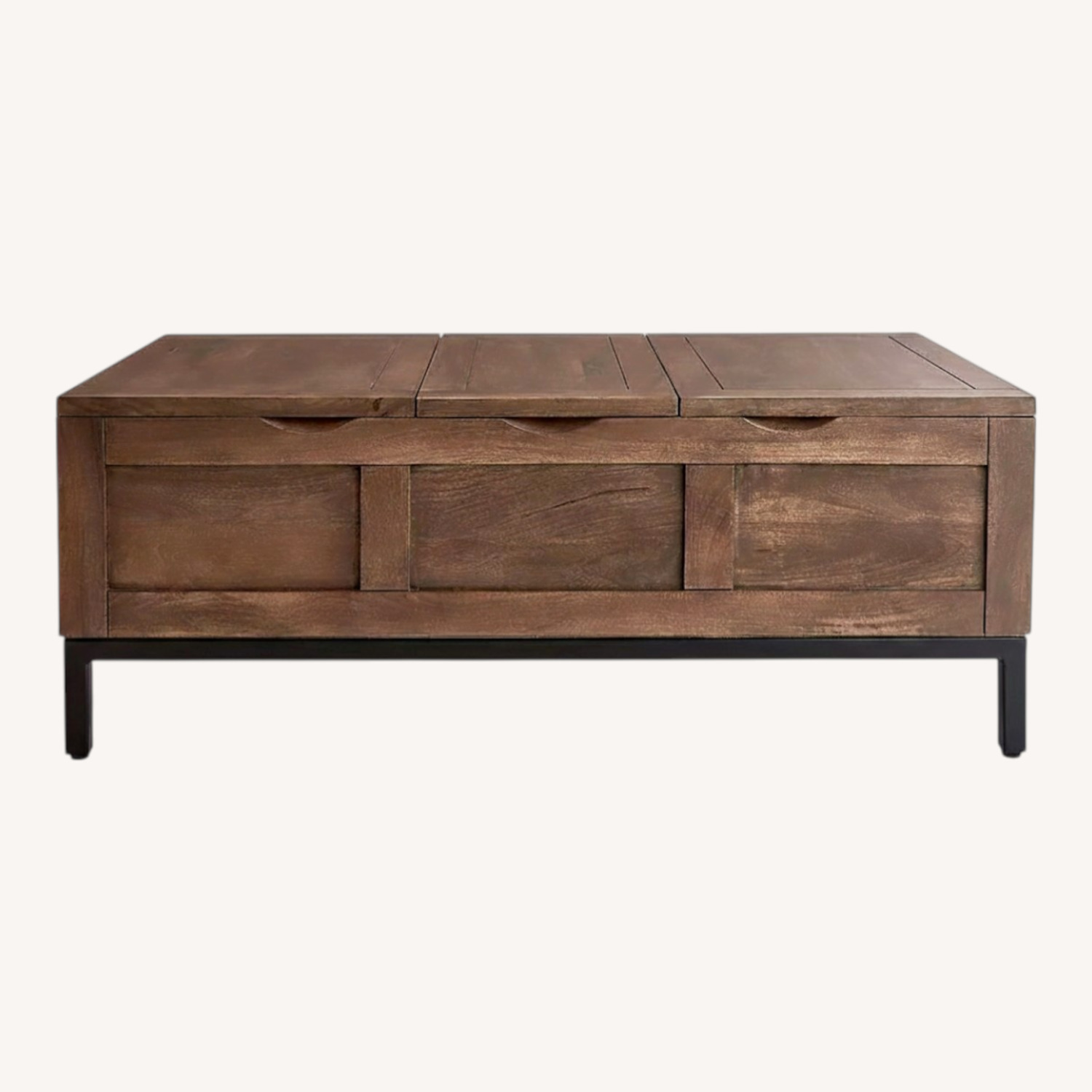 Crate & Barrel Tucker Brown Coffee Table - image-0