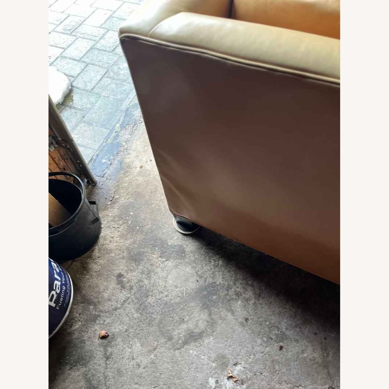 Light Brown Leather 3+ Seater Sofa - image-12