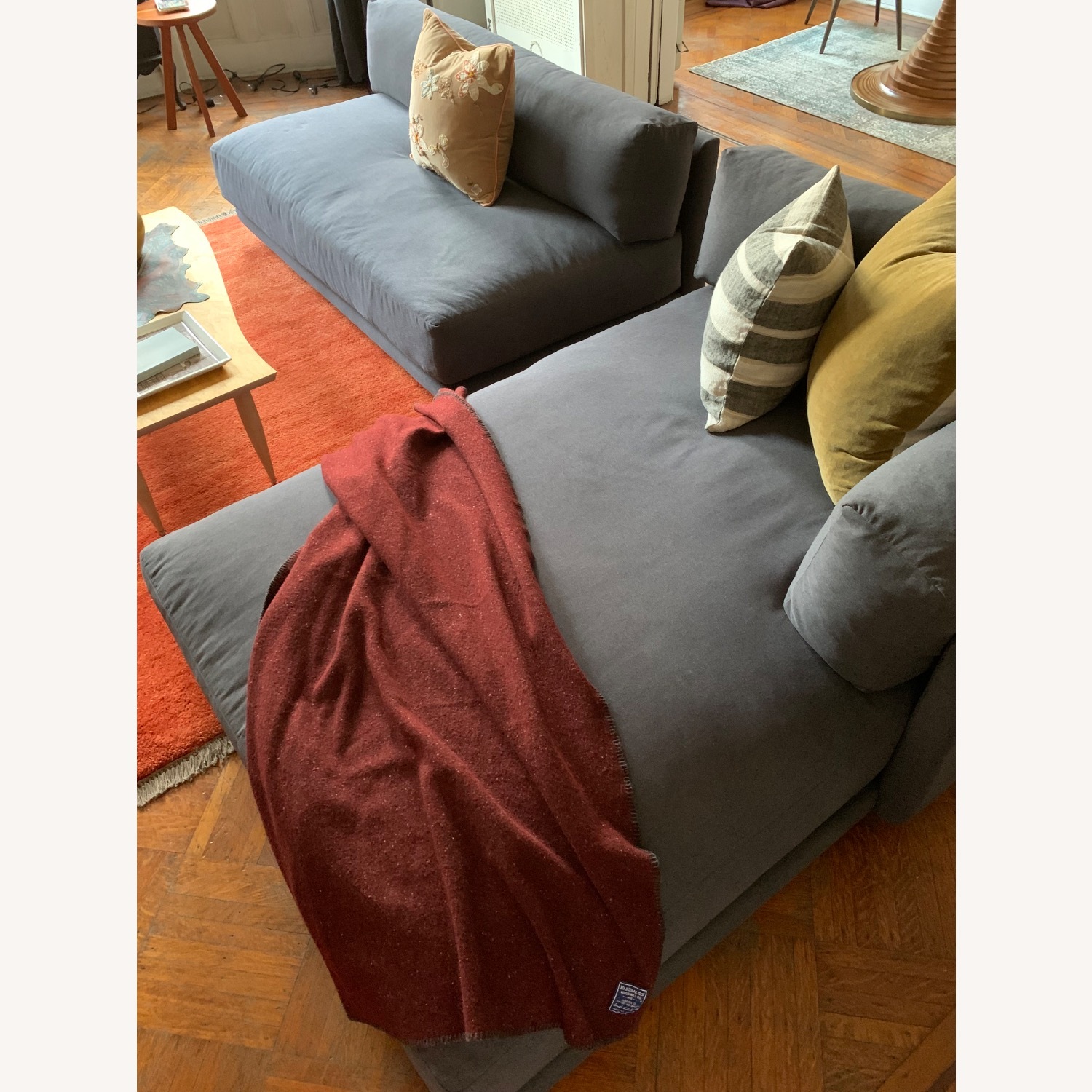 Blu Dot “Sunday Right Chaise” in Makada Charcoal - image-6