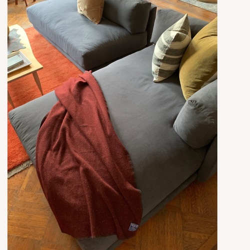 Used Blu Dot “Sunday Right Chaise” in Makada Charcoal  for sale on AptDeco