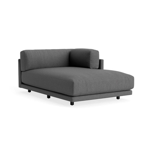 Used Blu Dot “Sunday Right Chaise” in Makada Charcoal  for sale on AptDeco