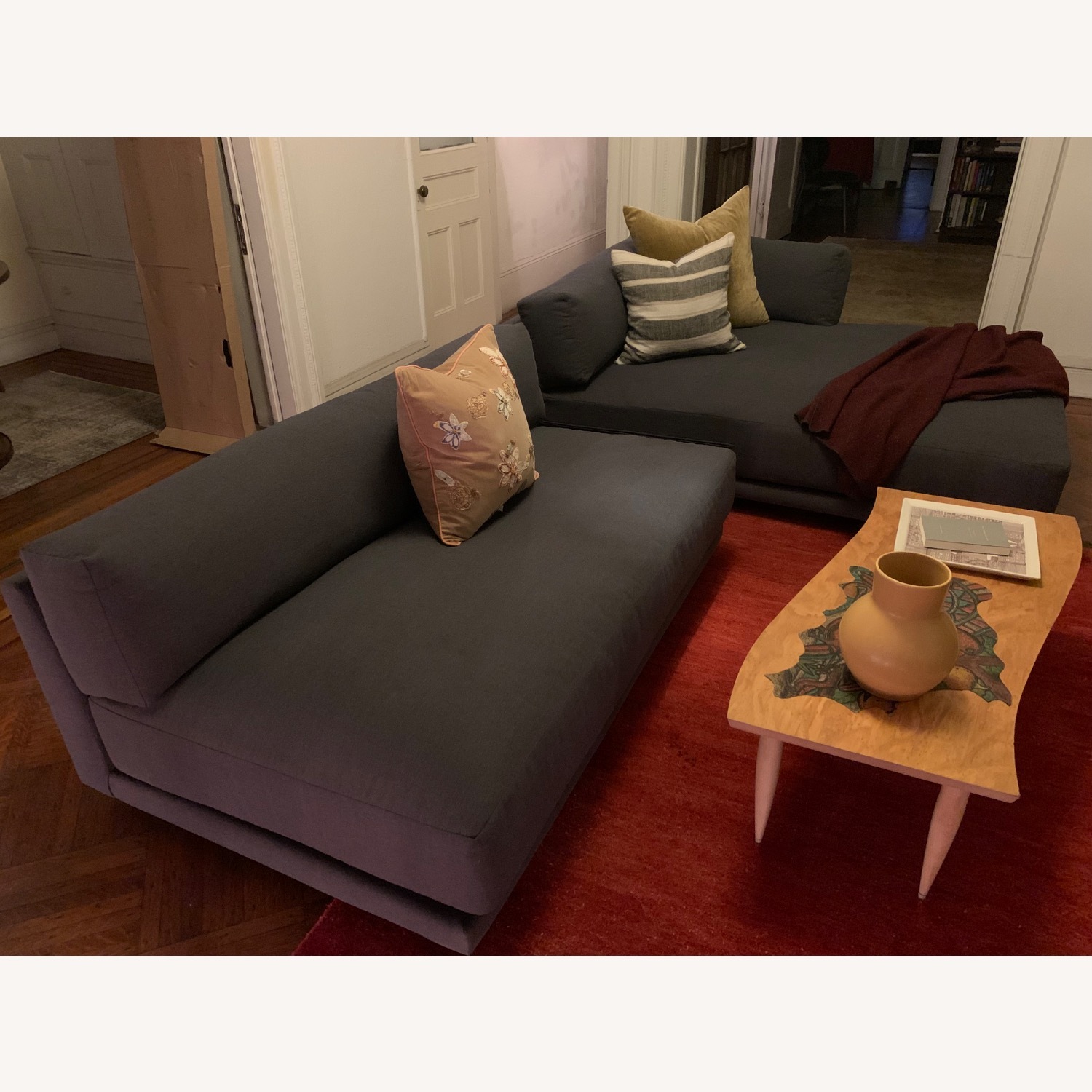 Blu Dot Sunday 65” Sofa in Makada Charcoal - image-1