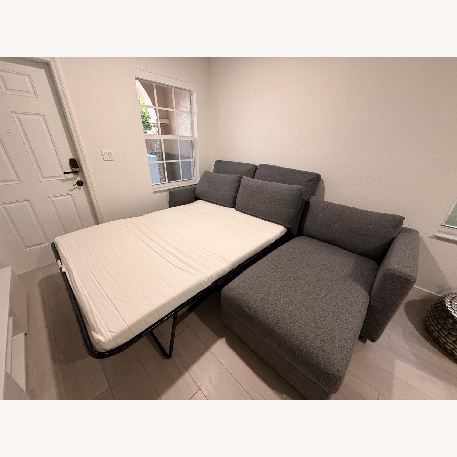 IKEA FINNALA Sofa Bed Light Gray 2 Piece Sectional - image-7