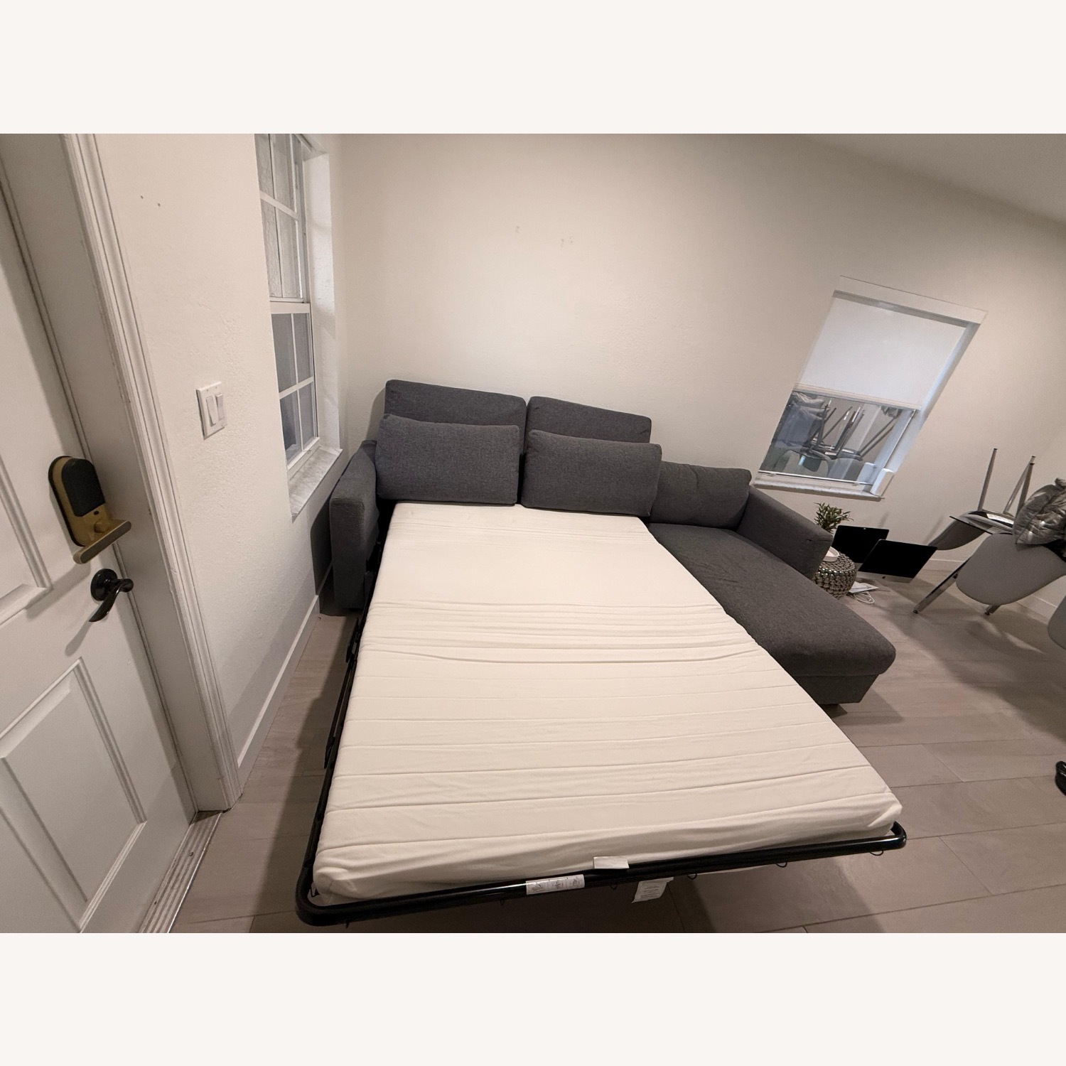 IKEA FINNALA Sofa Bed Light Gray 2 Piece Sectional - image-9