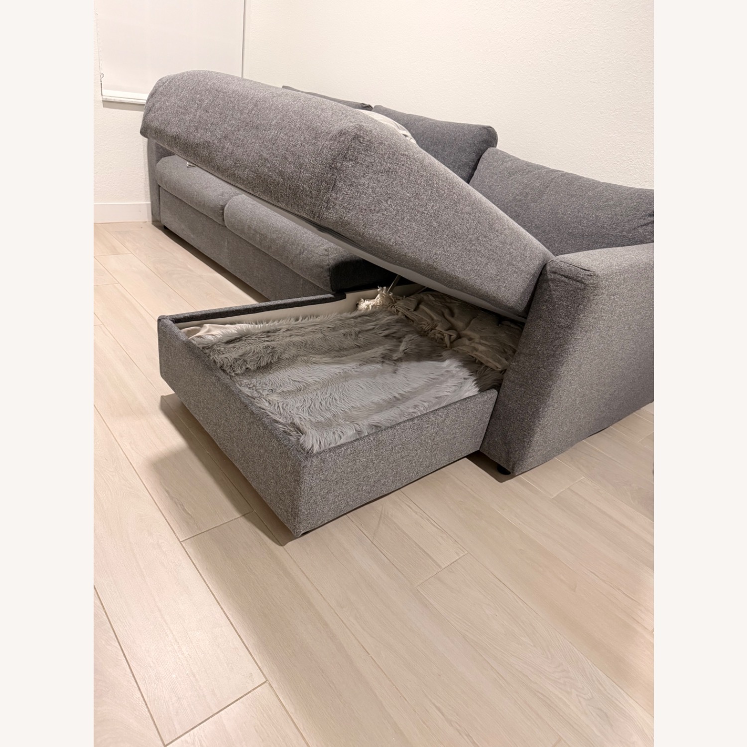 IKEA FINNALA Sofa Bed Light Gray 2 Piece Sectional - image-12