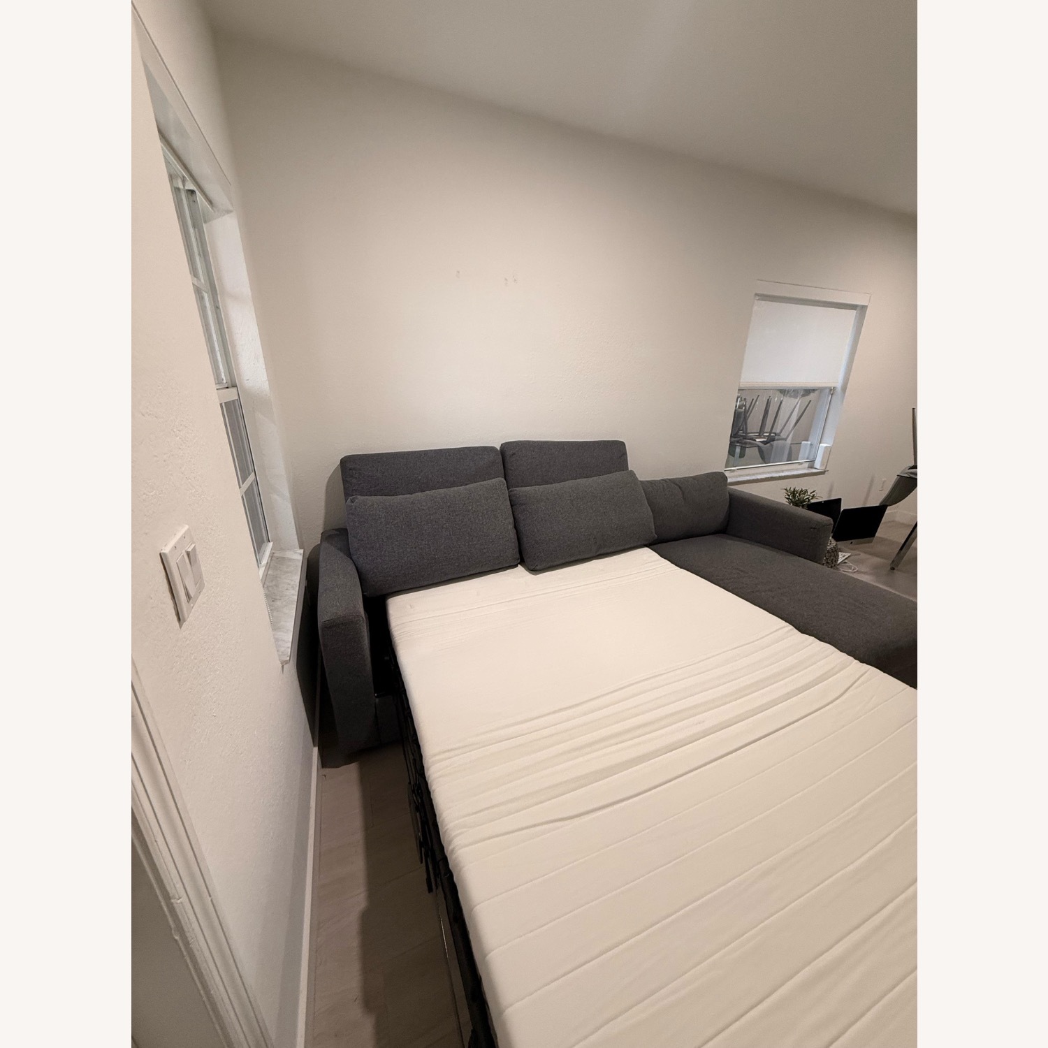 IKEA FINNALA Sofa Bed Light Gray 2 Piece Sectional - image-19