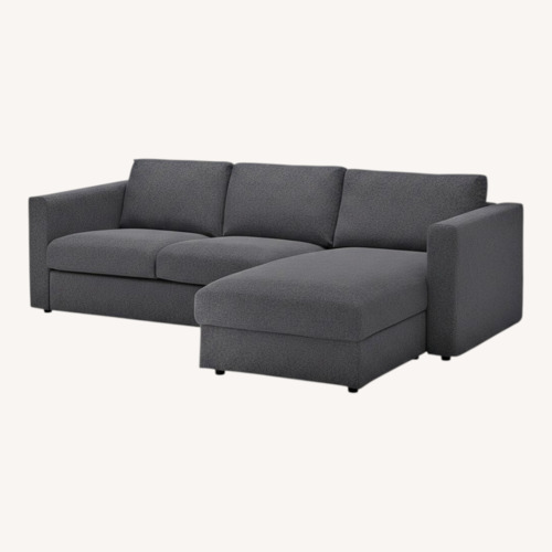 Used IKEA FINNALA Sofa Bed Light Gray 2 Piece Sectional for sale on AptDeco