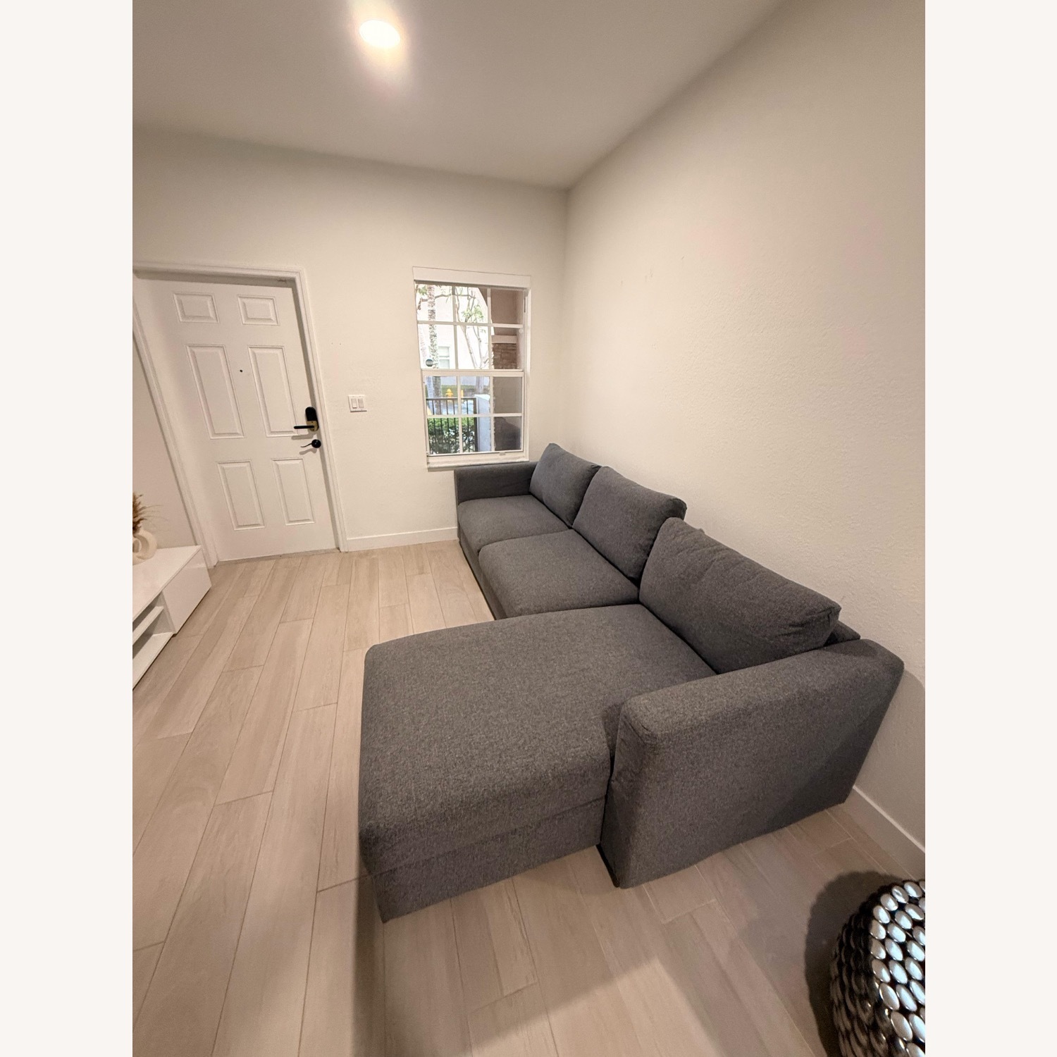 IKEA FINNALA Sofa Bed Light Gray 2 Piece Sectional - image-2