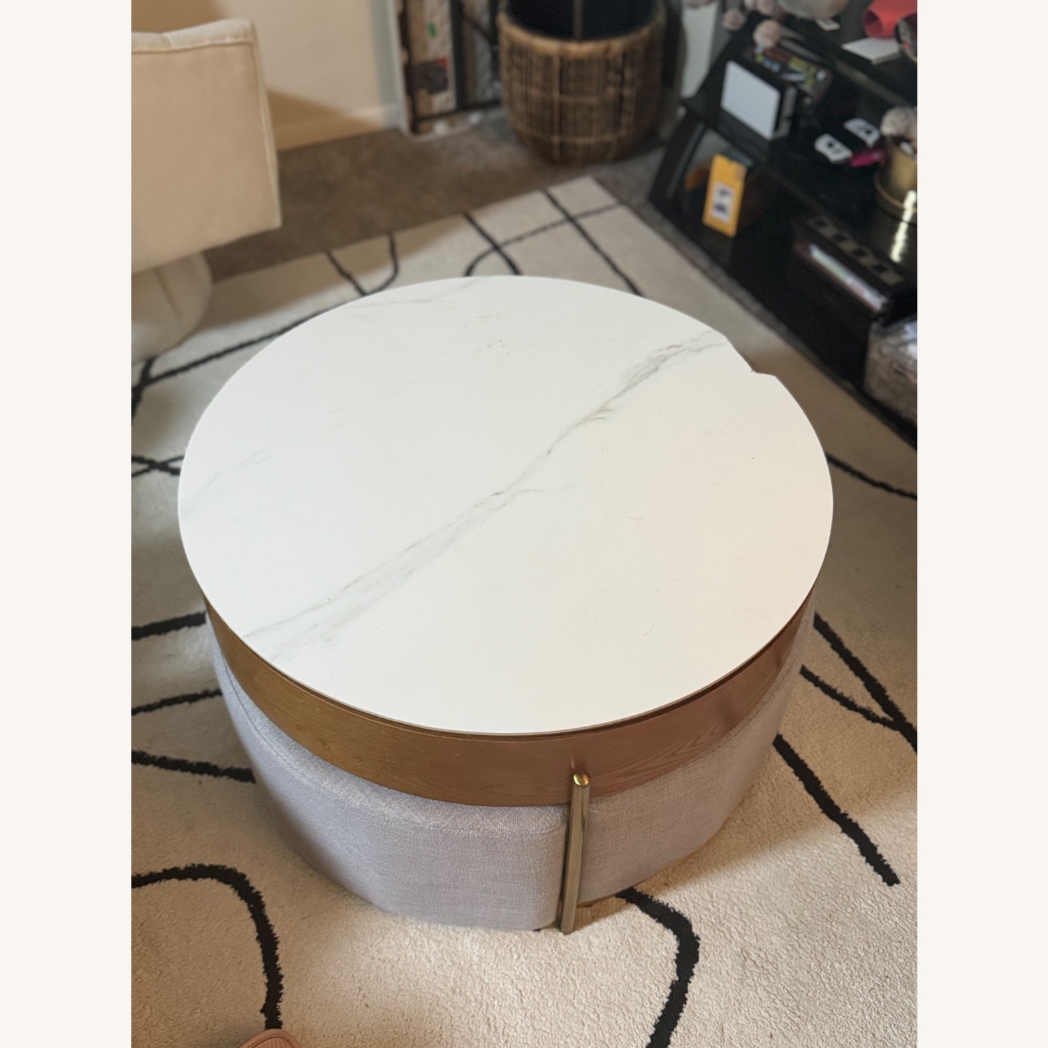 Wayfair White Ceramic Coffee Table - image-3