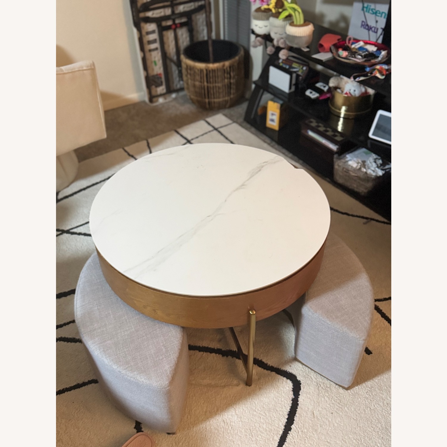 Wayfair White Ceramic Coffee Table - image-2