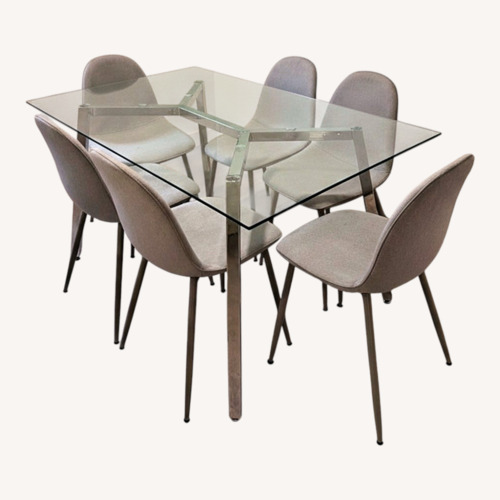 Used Wayfair Transparent Glass Dining Sets for sale on AptDeco
