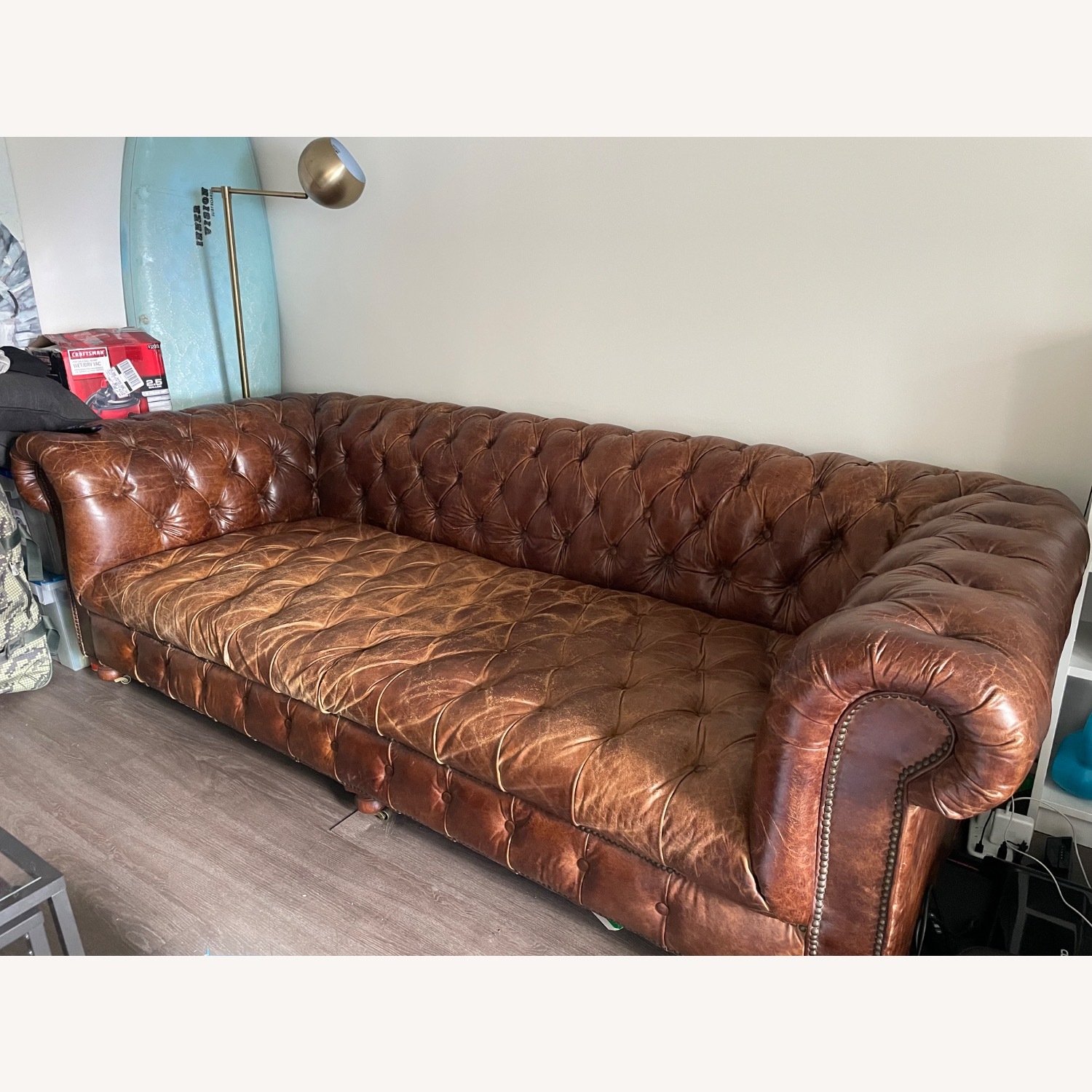 Restoration Hardware Chesterfield 3+ Seater Sofa - image-2