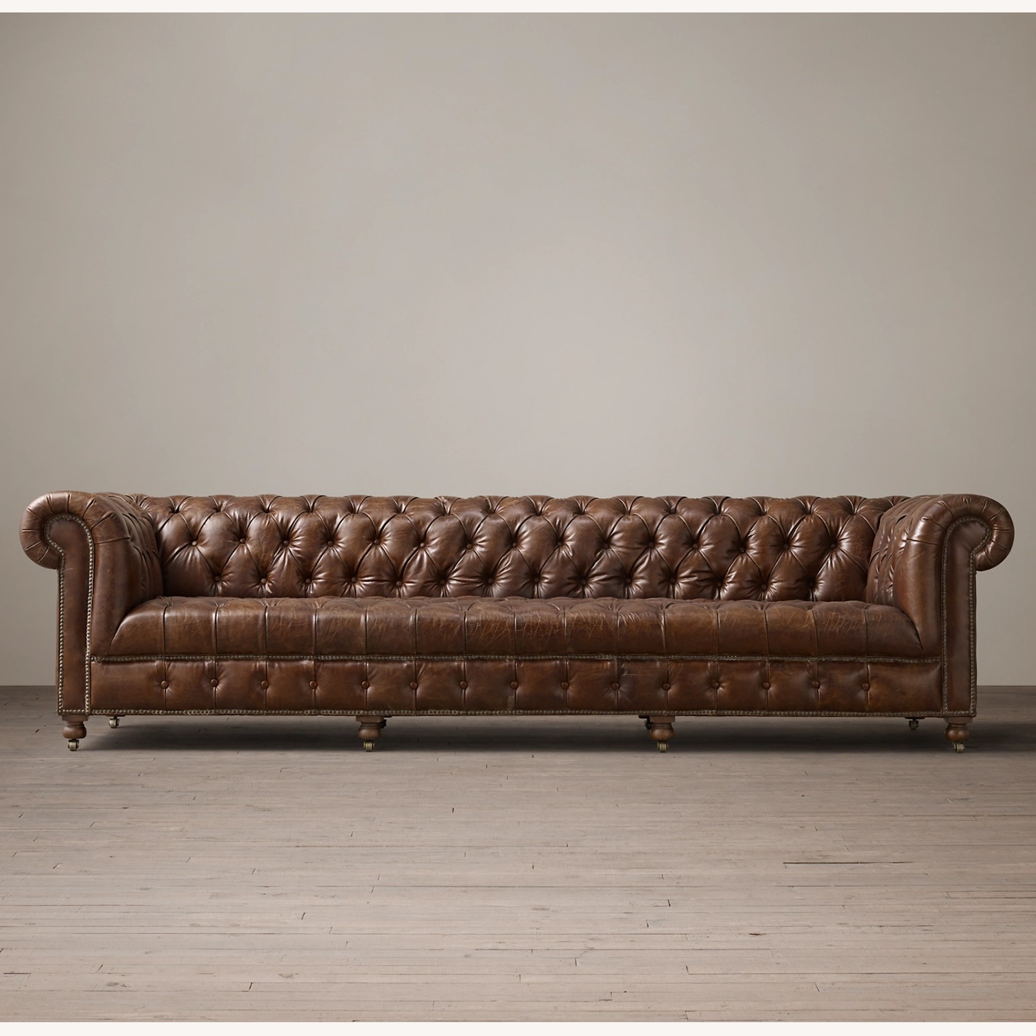 Restoration Hardware Chesterfield 3+ Seater Sofa - image-4