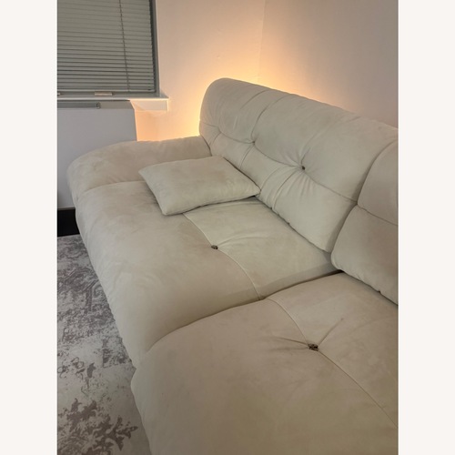 Used Bed Bath & Beyond Natural 2 Piece Sectional for sale on AptDeco