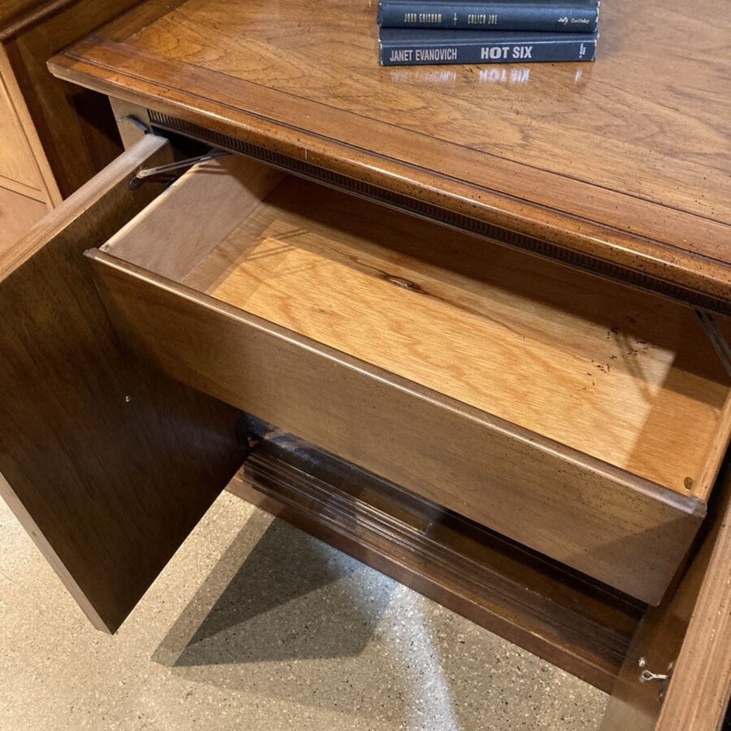 Mid-Century Solid Wood 4-Door Credenza - image-9