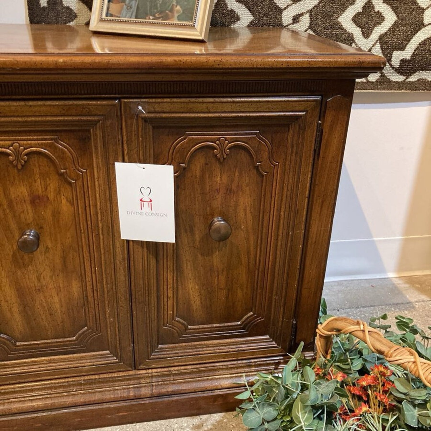 Mid-Century Solid Wood 4-Door Credenza - image-4