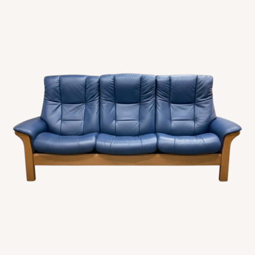 Used Stressless Buckingham High-Back 3-Seat Sofa for sale on AptDeco