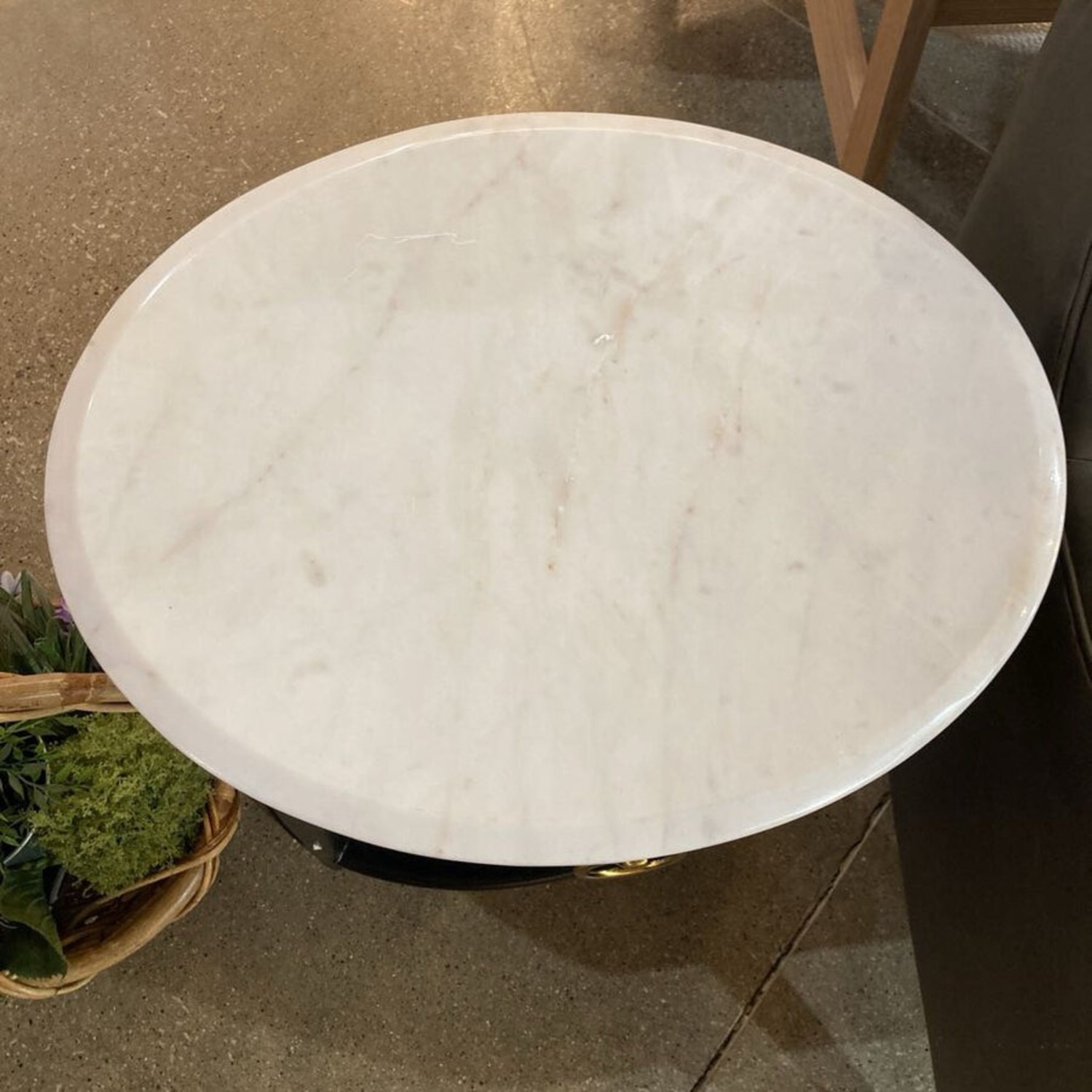 Ellen Marble Top Single Drawer Nightstand - image-4